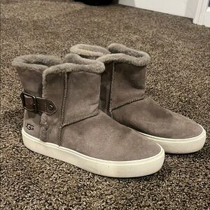 UGG Women's Aika Gray Suede Boots